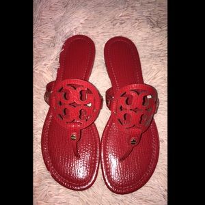 Red Tory Burch Miller Sandals‼️❤️